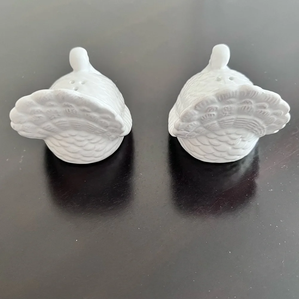 Sur La Table White Turkey Salt & Pepper Shakers